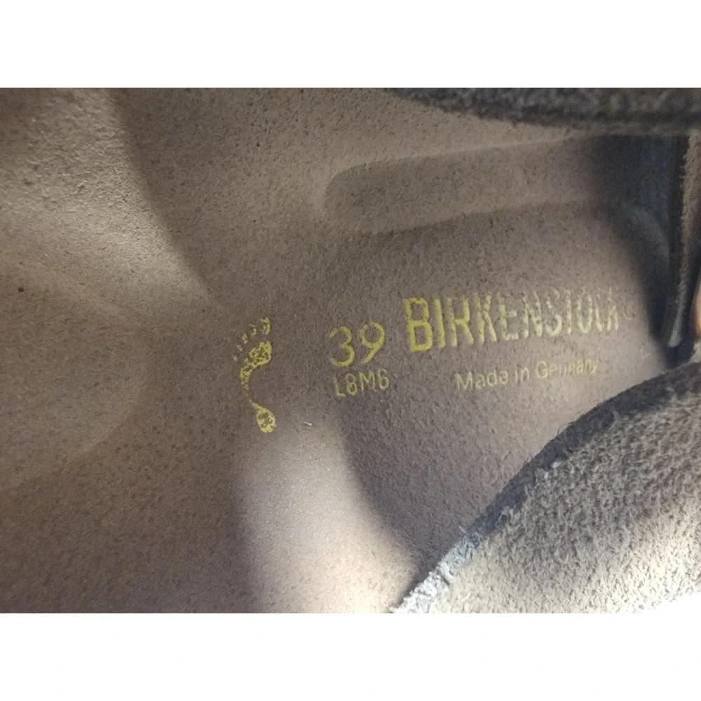 Birkenstock Arizona Suede Leather Sandals Taupe Brown EU 39 US L8 M6 Slide Shoes